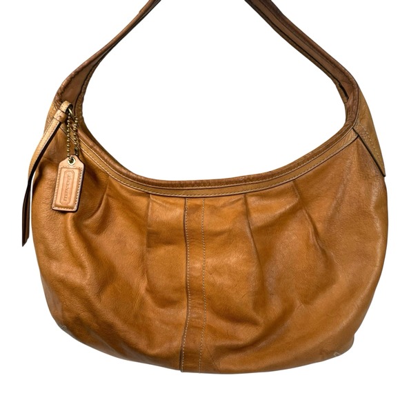 Y2K‎ Coach Tan Ergo Hobo Leather Shoulder Bag No. 12236 - Picture 1 of 16
